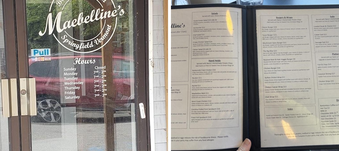 Maebelline's Menu